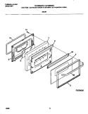 DOOR Diagram and Parts List for FEF336BGWD  Frigidaire Range