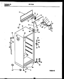 CABINET PARTS Diagram and Parts List for FRT17CHAW0  Frigidaire Refrigerator