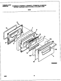 DOOR Diagram and Parts List for FEF389WFCG  Frigidaire Range