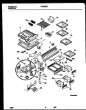 SHELVES AND SUPPORTS Diagram and Parts List for FRT26QNBD1  Frigidaire Refrigerator