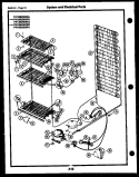 SYSTEM AND ELECTRICAL PARTS Diagram and Parts List for FV16M4WSFB  Frigidaire Freezer