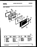DOOR PARTS Diagram and Parts List for CP303VP2W01  Uni Range