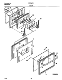DOORS Diagram and Parts List for FEB798CCTF  Frigidaire Wall Oven