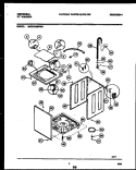 CABINET PARTS Diagram and Parts List for MWX233MBD0  Frigidaire Washer