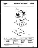 BROILER PARTS Diagram and Parts List for RS35BAH4  Frigidaire Range