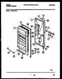 DOOR PARTS Diagram and Parts List for GFU20F7AW1  Gibson Freezer