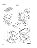 SHELVES Diagram and Parts List for PLHT217TAB4  Frigidaire Refrigerator