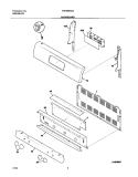 BACKGUARD Diagram and Parts List for FGFB66ASC  Frigidaire Range
