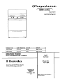 COVER Diagram and Parts List for FGF316AQB  Frigidaire Range