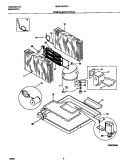 COMPRESSOR PARTS Diagram and Parts List for WAS18EG2A1  Frigidaire Air Conditioner