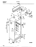 CABINET Diagram and Parts List for MRT18FNED1  Frigidaire Refrigerator
