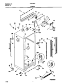 CABINET Diagram and Parts List for FRT21QRJD0  Frigidaire Refrigerator