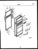 DOOR PARTS Diagram and Parts List for ATN130WK1-00  Tappan Refrigerator