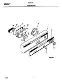 CONTROL PANEL Diagram and Parts List for MDB121GFR2  Frigidaire Dishwasher