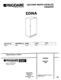 COVER Diagram and Parts List for FMR4  Electrolux Freezer