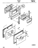 DOOR Diagram and Parts List for FEB756CESF  Frigidaire Wall Oven