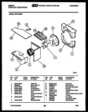 AIR HANDLING PARTS Diagram and Parts List for AK18E7RZA  Gibson Air Conditioner
