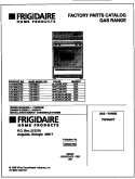 COVER Diagram and Parts List for TGF366CFSD  Frigidaire Range