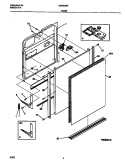 DOOR Diagram and Parts List for FDP635RFR0  Frigidaire Dishwasher