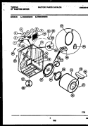 CABINET AND COMPONENT PARTS Diagram and Parts List for TDE336RBW0  Tappan Dryer