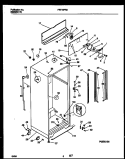 CABINET PARTS Diagram and Parts List for FRT18PRAW1  Frigidaire Refrigerator