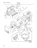 ICE MAKER Diagram and Parts List for FRT21LR7AQ9  Frigidaire Refrigerator