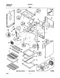 BODY Diagram and Parts List for GLGF377AQE  Frigidaire Range
