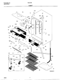 CABINET Diagram and Parts List for R22CW8  Frigidaire Freezer