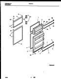 DOOR PARTS Diagram and Parts List for RT151TCW0  Frigidaire Refrigerator