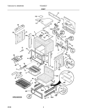 BODY Diagram and Parts List for FES365ECF  Frigidaire Range