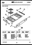 COOKTOP PARTS Diagram and Parts List for 30-3979-00-01  Tappan Range