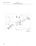 RECOMMENDED SPARE PARTS Diagram and Parts List for CRA127CT14  Frigidaire Air Conditioner