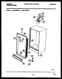 CABINET PARTS Diagram and Parts List for MFU09M2AW1  Tappan Freezer
