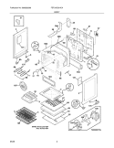 BODY Diagram and Parts List for FEFLMC55HCA  Frigidaire Range