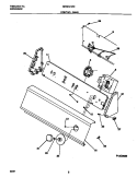 CONTROL PANEL Diagram and Parts List for MWX121REW1  Frigidaire Washer