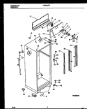 CABINET PARTS Diagram and Parts List for FPWE18TPL1  Frigidaire Refrigerator