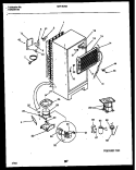 SYSTEM AND AUTOMATIC DEFROST PARTS Diagram and Parts List for KRT18CRAW0  Kelvinator Refrigerator