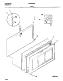 DOOR Diagram and Parts List for GFC05M3EW3  Gibson Freezer