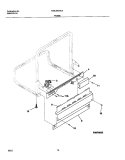 FRAME Diagram and Parts List for FDBL960BC0  Frigidaire Dishwasher