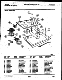 ELECTRIC SMOOTH TOP Diagram and Parts List for 13-3028-00-02  Tappan Cooktop