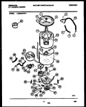 TUB DETAIL Diagram and Parts List for LCE902AWW1  Frigidaire Washer Dryer Combo