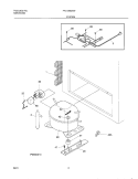 SYSTEM Diagram and Parts List for FFC13M2AW0  Frigidaire Freezer