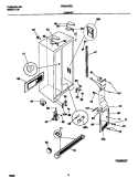 CABINET Diagram and Parts List for FRS24ZRGW0  Frigidaire Refrigerator