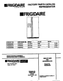 COVER Diagram and Parts List for FRS26XGCD4  Frigidaire Refrigerator