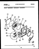 DOOR PARTS Diagram and Parts List for MDG436MBW0  Kelvinator Dryer
