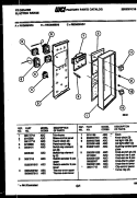 CONTROL PANEL Diagram and Parts List for REG638BDL5  Frigidaire Range