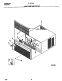 CABINET FRONT AND WRAPPER Diagram and Parts List for FAL123Y1A4  Frigidaire Air Conditioner