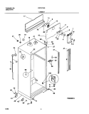 CABINET Diagram and Parts List for FRT21TSGD2  Frigidaire Refrigerator