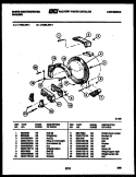 COUNTERWEIGHTS Diagram and Parts List for LT150LXD1  Frigidaire Washer