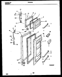 DOOR PARTS Diagram and Parts List for FRT20PRAD0  Frigidaire Refrigerator